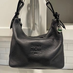 Dooney & Burke Black Pebbled Leather shoulder bag